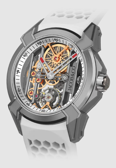 Fake Jacob & Co Epic x skeleton white EX113.20.AE.AA.A watch